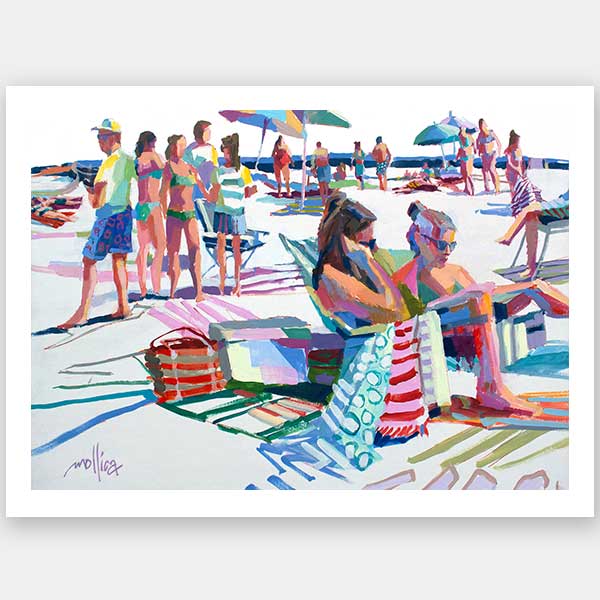 Beach Party Unframed Art Print