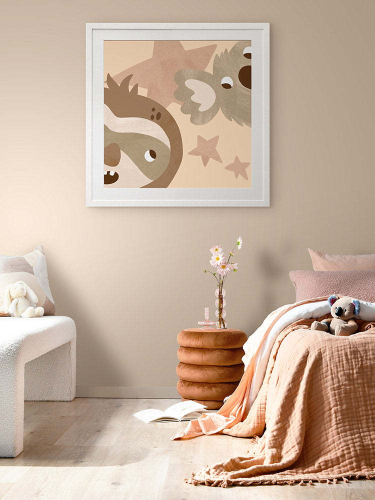 Starlight Buddies Framed Art Print | Lifestyle