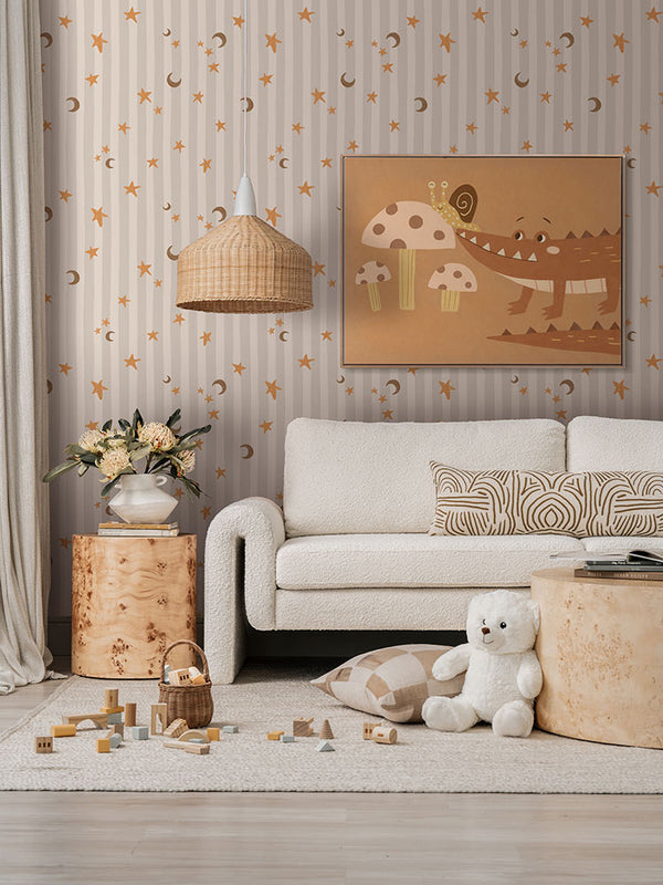 Croc & the Curious Snail Canvas Art Print | Lifestyle