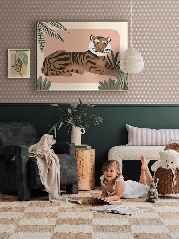 Tiger Afternoon Canvas Art Print | Lifestyle