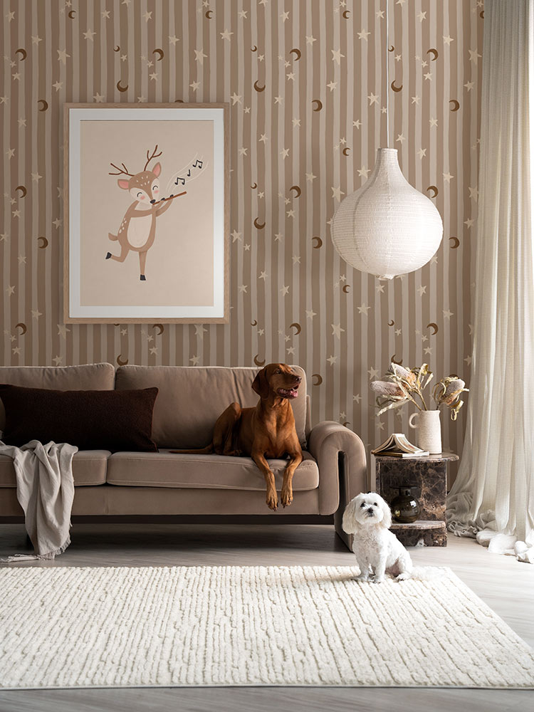 Woodland Deer’s Melody Framed Art Print | Lifestyle