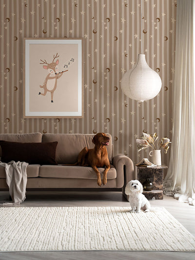 Woodland Deer’s Melody Framed Art Print | Lifestyle