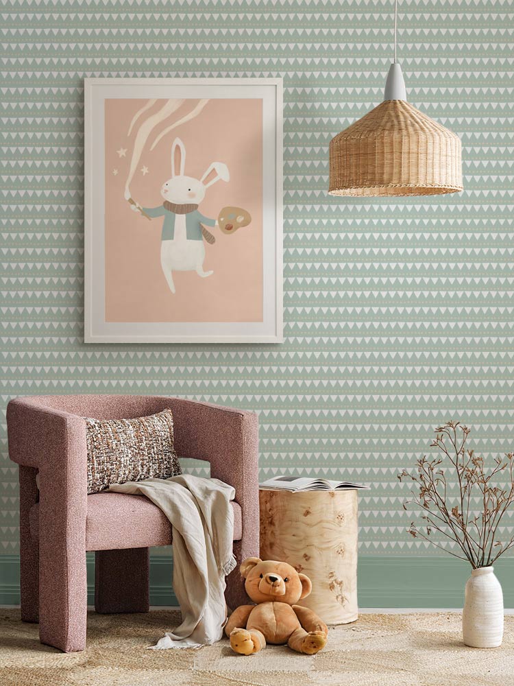 Bunny Magic Framed Art Print | Lifestyle