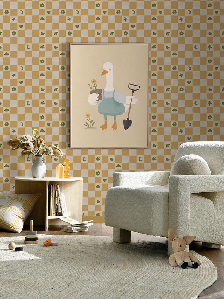 Gardening Goose Canvas Art Print | Lifestyle