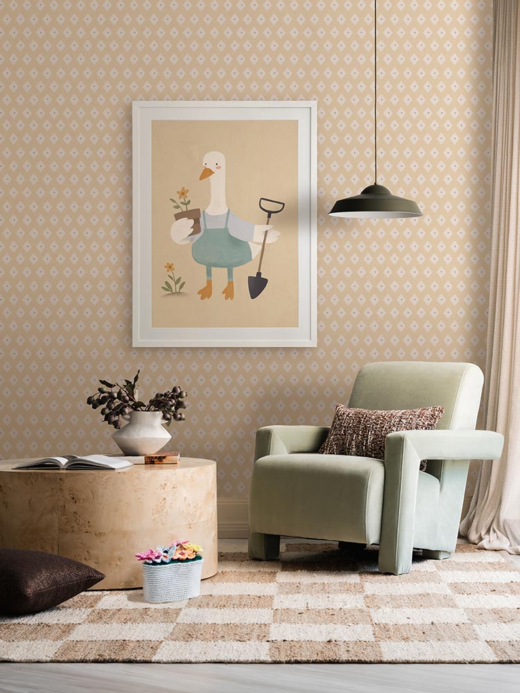 Gardening Goose Framed Art Print | Lifestyle