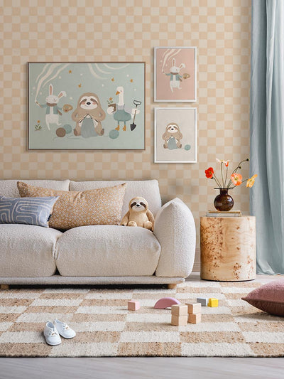 Cosy Creatures Club Canvas Art Print | Lifestyle