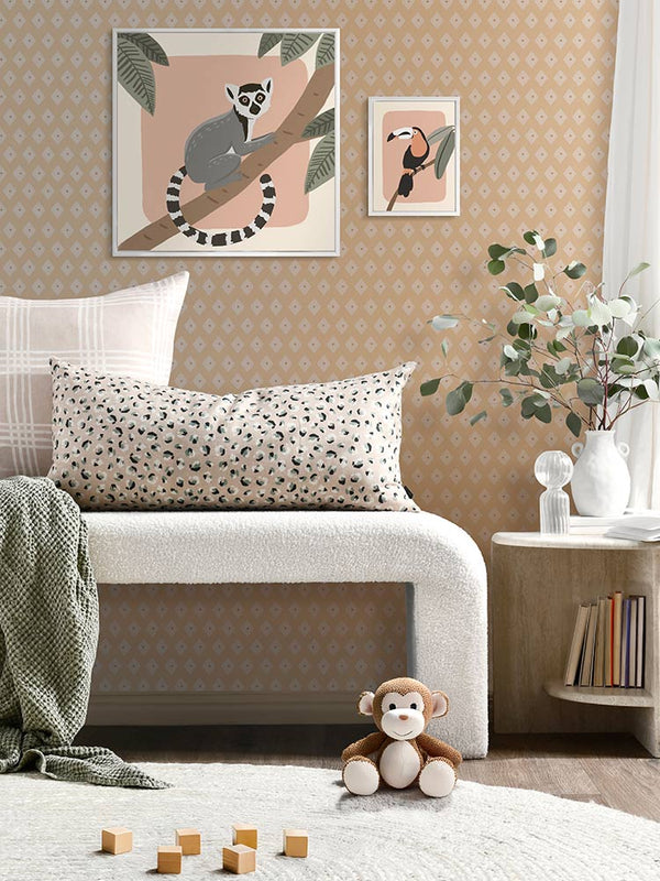 Lemur on the Lookout Canvas Art Print | Lifestyle