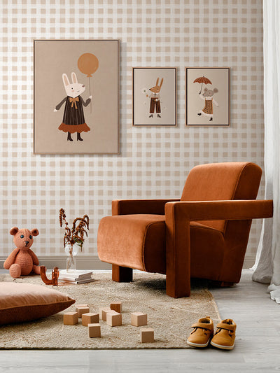 Ruby Rabbit’s Balloon Canvas Art Print | Lifestyle