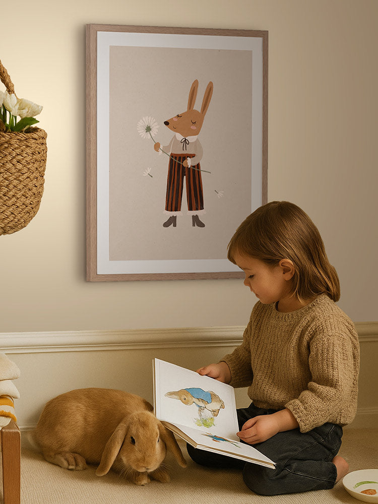 Wishful Whiskers Framed Art Print | Lifestyle