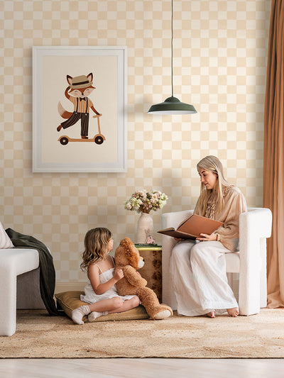 Scoot, Scoot, Mr. Fox Framed Art Print | Lifestyle