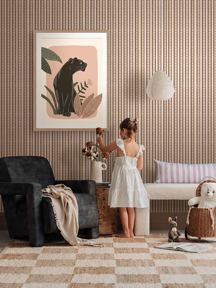 Panther Shadows Framed Art Print | Lifestyle