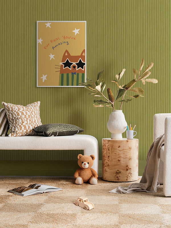 Fur Real, You’re Amazing Yellow Canvas Art Print | Lifestyle