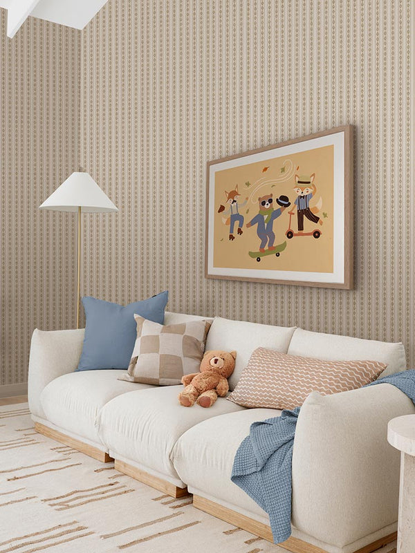 Rock Around the Clock Orange Framed Art Print | Lifestyle