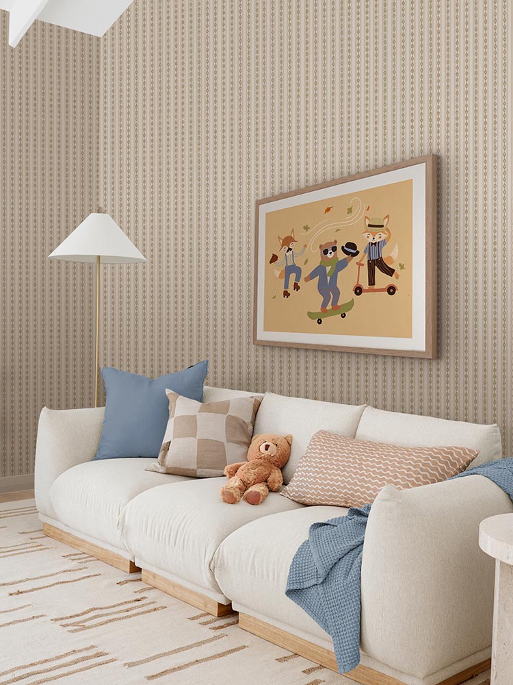 Rock Around the Clock Orange Framed Art Print | Lifestyle