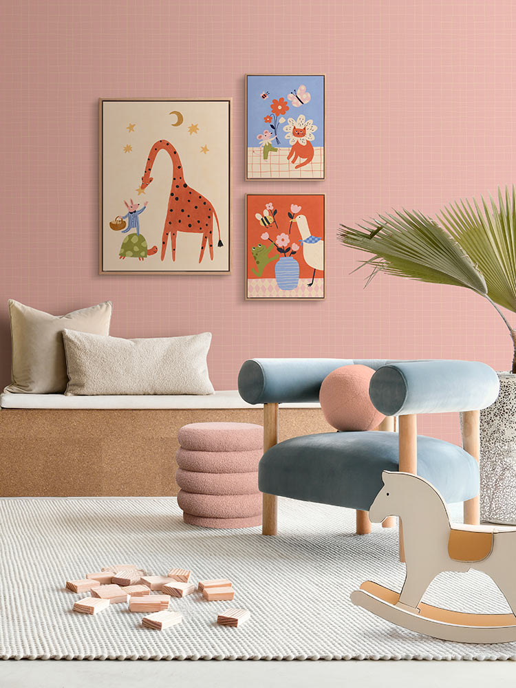 Tall Tales & Tiny Friends Multicolour Canvas Art Print | Lifestyle