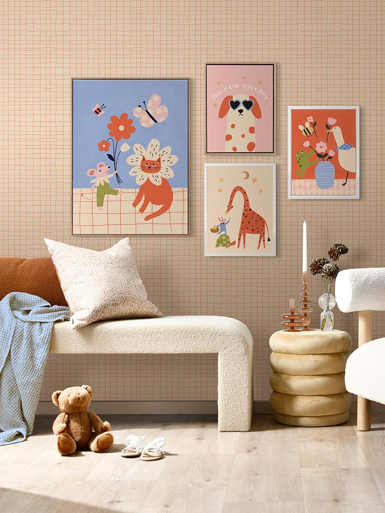 Marigolds & Friends Canvas Art Print | Lifestyle