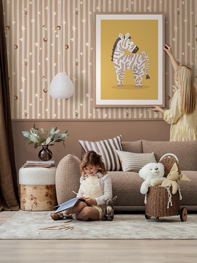 Ziggy the Zebra Framed Art Print | Lifestyle