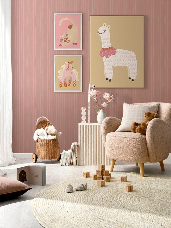 Luna the Llama Canvas Art Print | Lifestyle