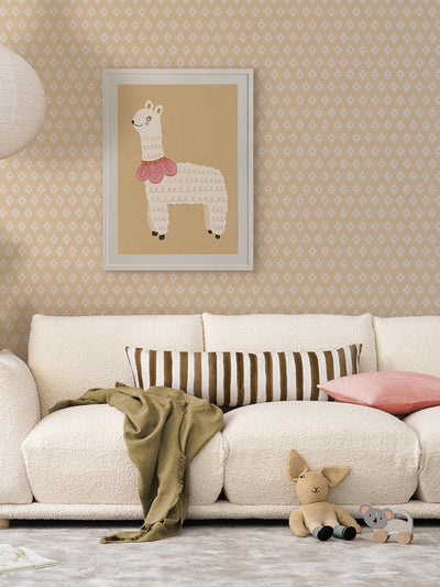 Luna the Llama Framed Art Print | Lifestyle