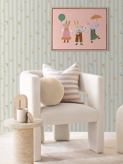 Woodland Parade Pink Canvas Art Print | Lifestyle