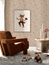 Felix the Rollerskating Fox Framed Art Print | Lifestyle