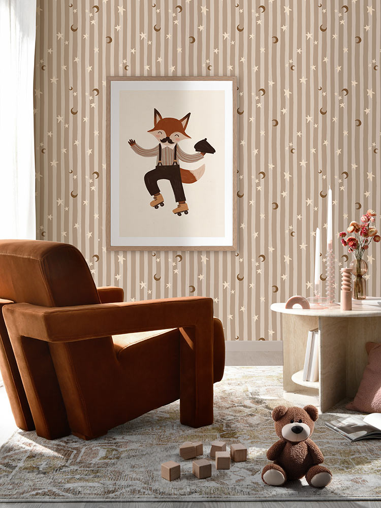 Felix the Rollerskating Fox Framed Art Print | Lifestyle