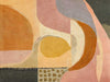 An abstract artwork featuring curved shapes in orange and pink with soft painterly textures. From the Lounging Ladies II collection by Urban Road.