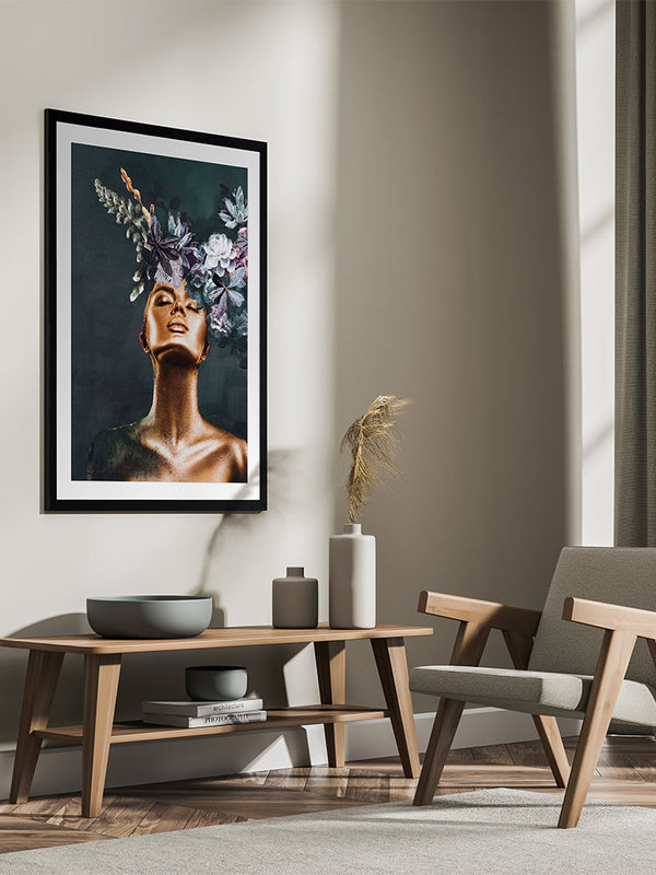 Solid Gold II Framed Art Print | Lifestyle