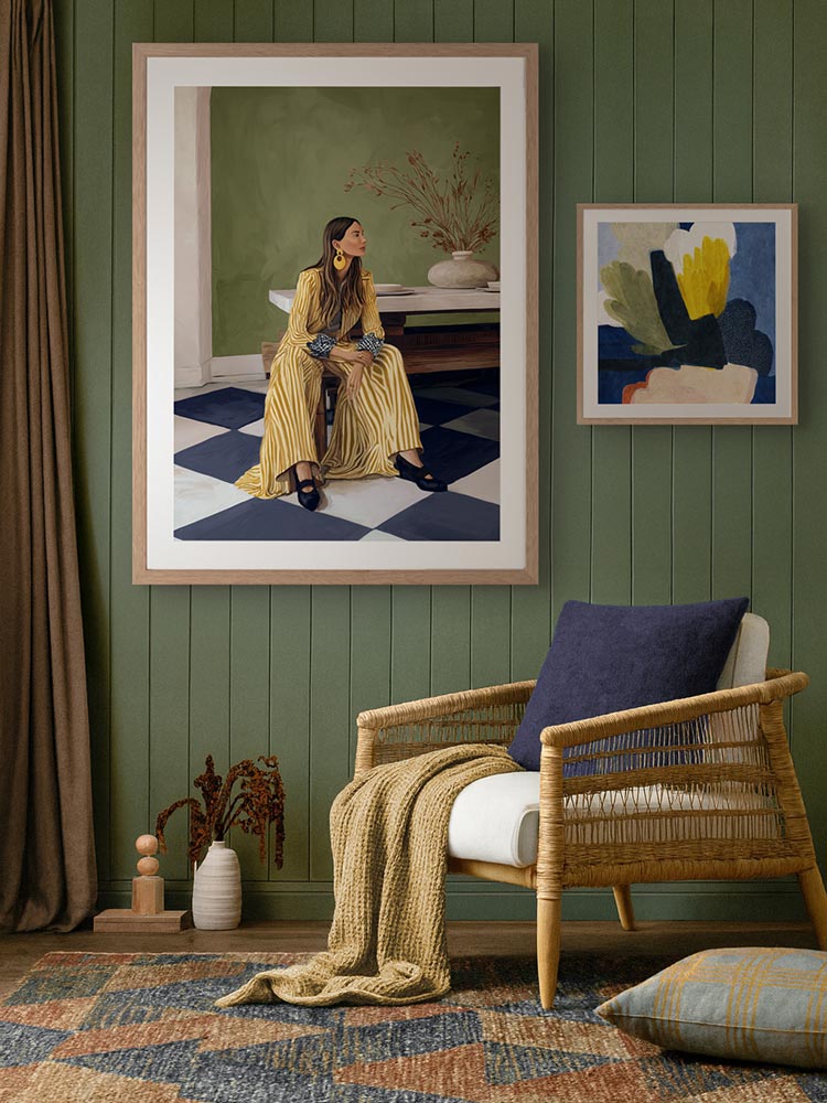 Debbie in Pause Framed Art Print | Lifestyle