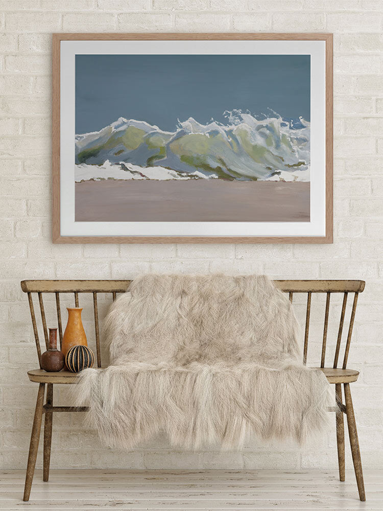 Breakwater Framed Art Print | Lifestyle