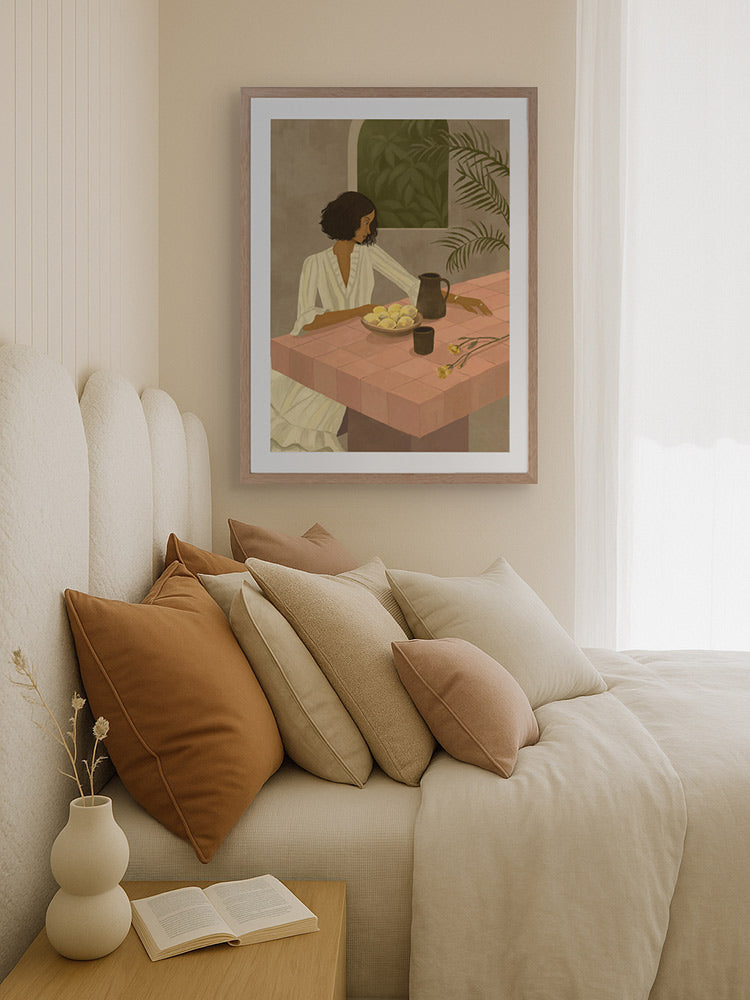 Ara & Lemons Framed Art Print | Lifestyle