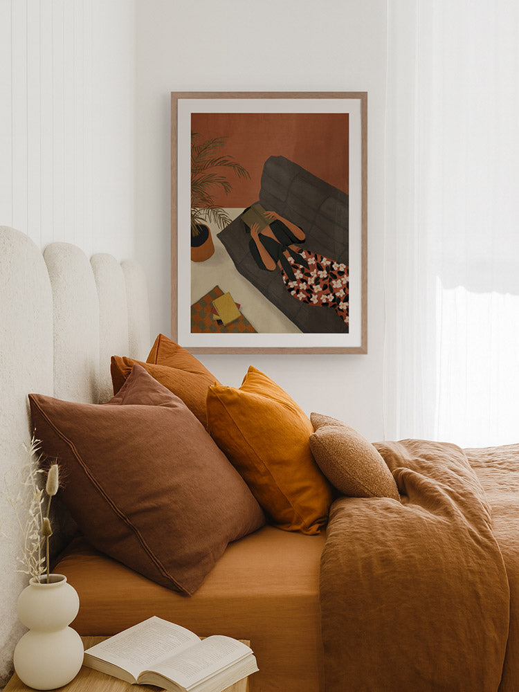 Lola Unhurried Framed Art Print | Lifestyle
