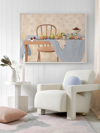 The Quiet Table Canvas Art Print | Lifestyle