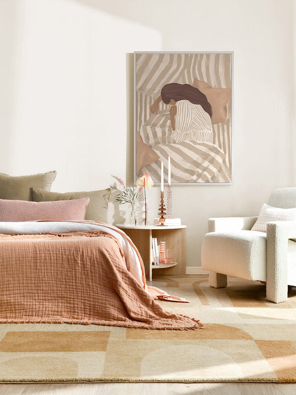 Allaine in Warm Hush Canvas Art Print | Lifestyle