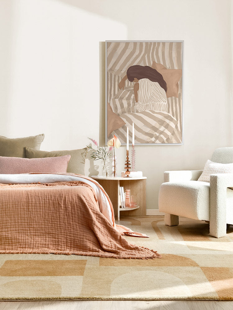 Allaine in Warm Hush Canvas Art Print | Lifestyle