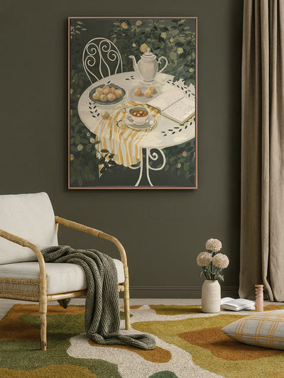 Garden Tea Canvas Art Print | Lifestyle