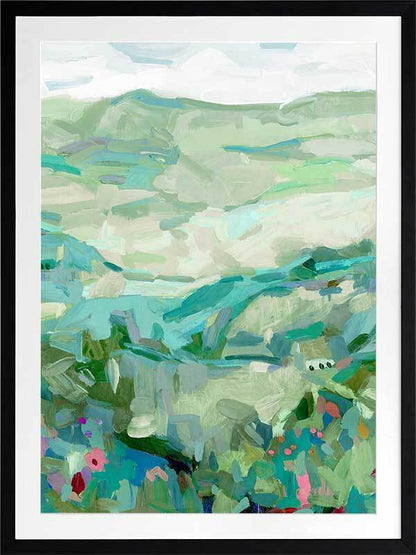 Rolling Sage Framed Art Print