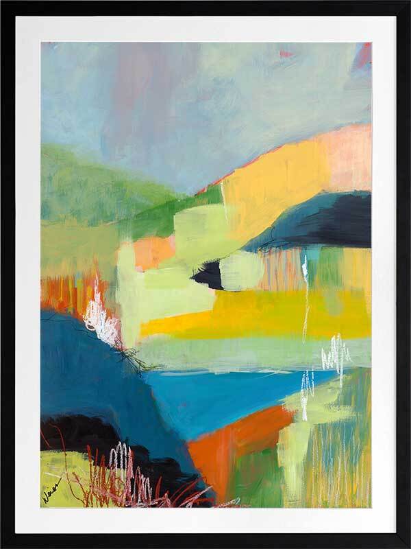 Coastal Hills Framed Art Print