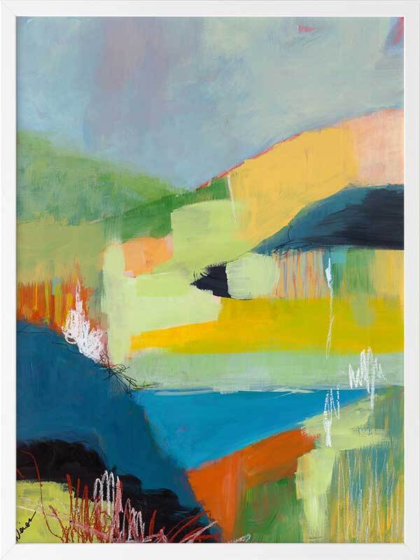 Coastal Hills Framed Art Print