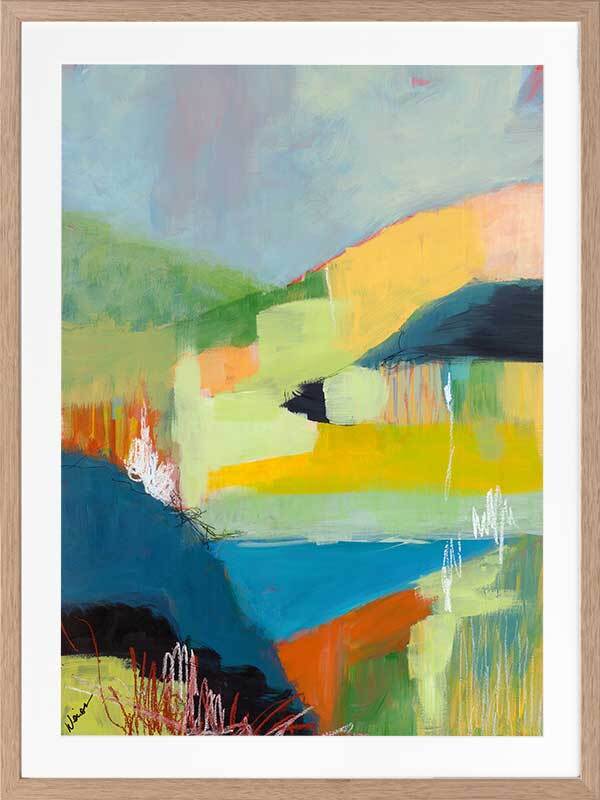 Coastal Hills Framed Art Print