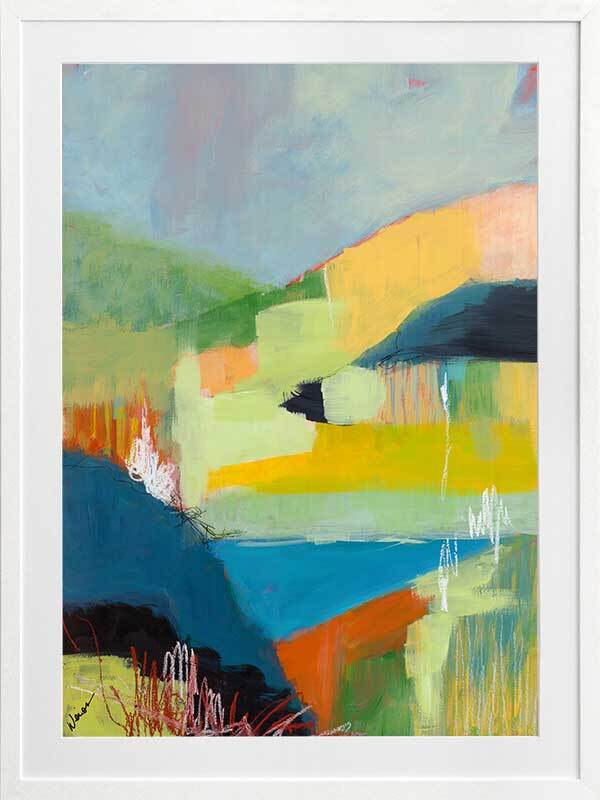 Coastal Hills Framed Art Print