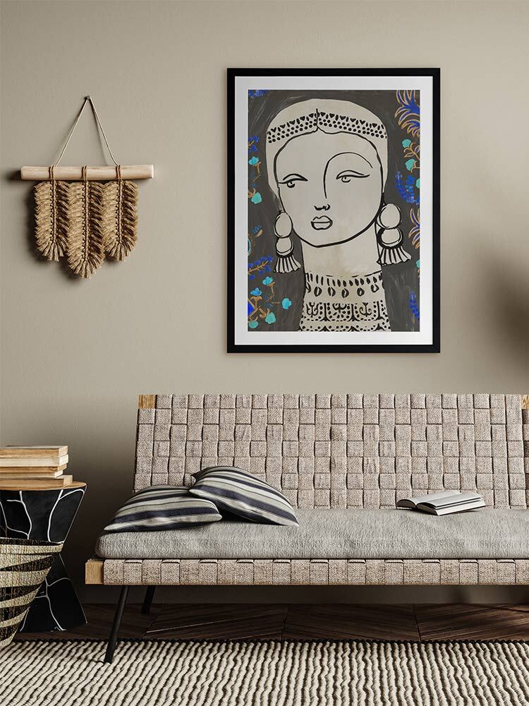 Selene Framed Art Print | Lifestyle
