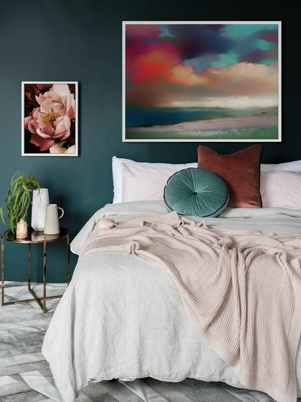 Cloudy Bay Framed Art Print | Lifestyle