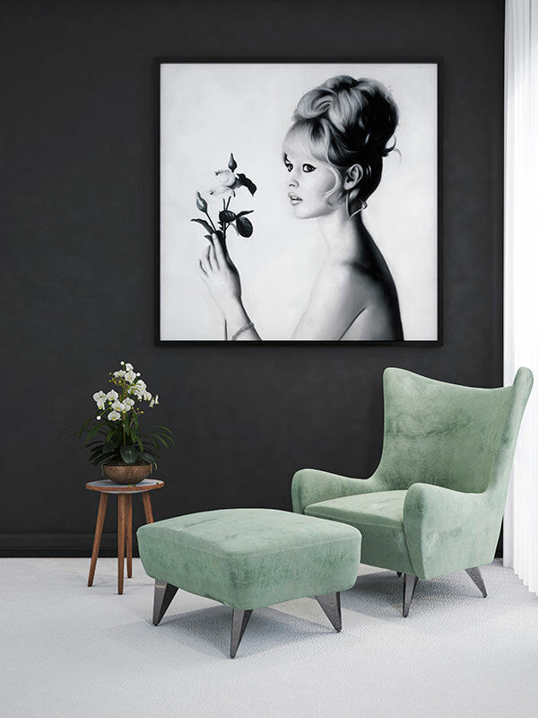 Brigitte Framed Art Print | Lifestyle