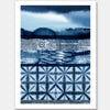 Haiku Indigo Unframed Art Print