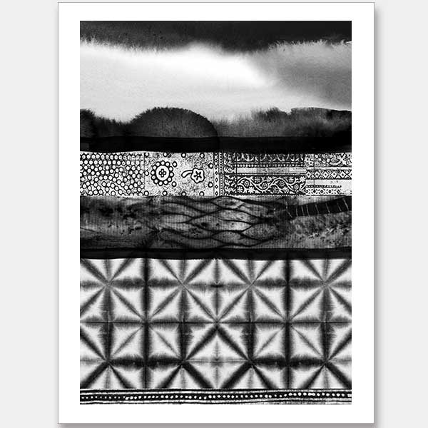 Haiku Charcoal Unframed Art Print