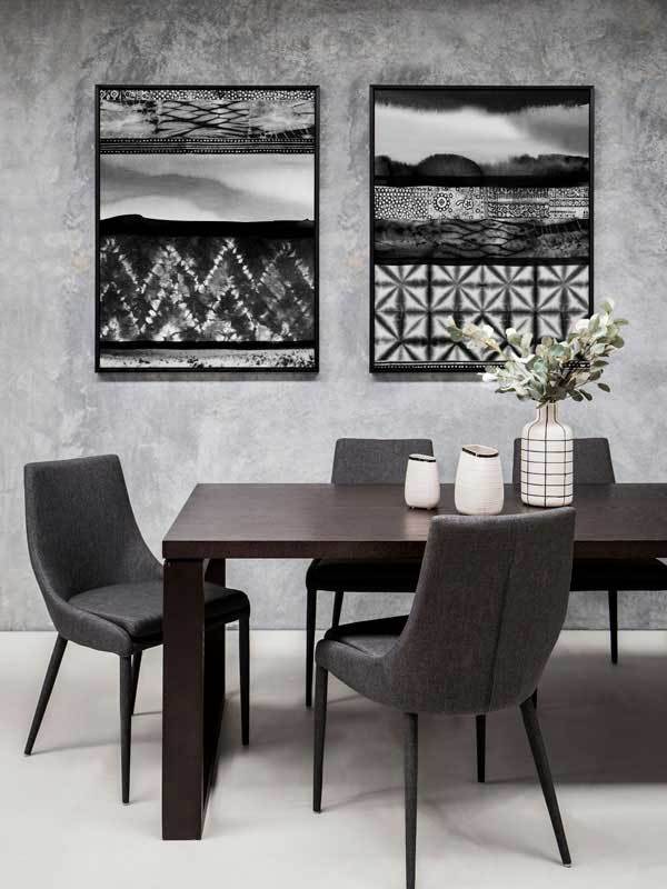 Haiku Charcoal Canvas Art Print | Lifestyle