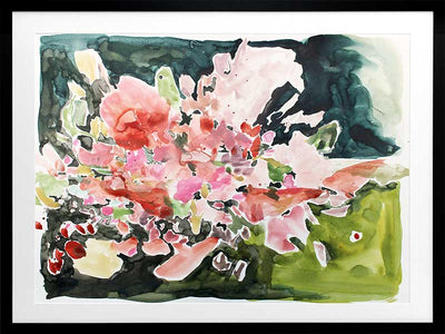 Merci Bouquet Poster Framed Art Print