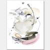 Christina Kwan abstract artwork featuring soft greens, blush pinks, and gentle greys, perfect for contemporary home decor.