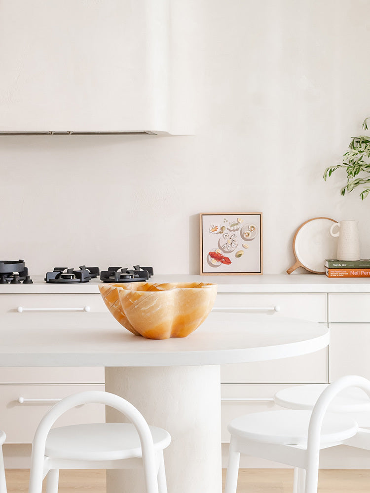 Verve Decorative Bowl in Marble - Red Onyx